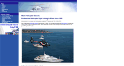 Desktop Screenshot of miamihelicopterschools.com